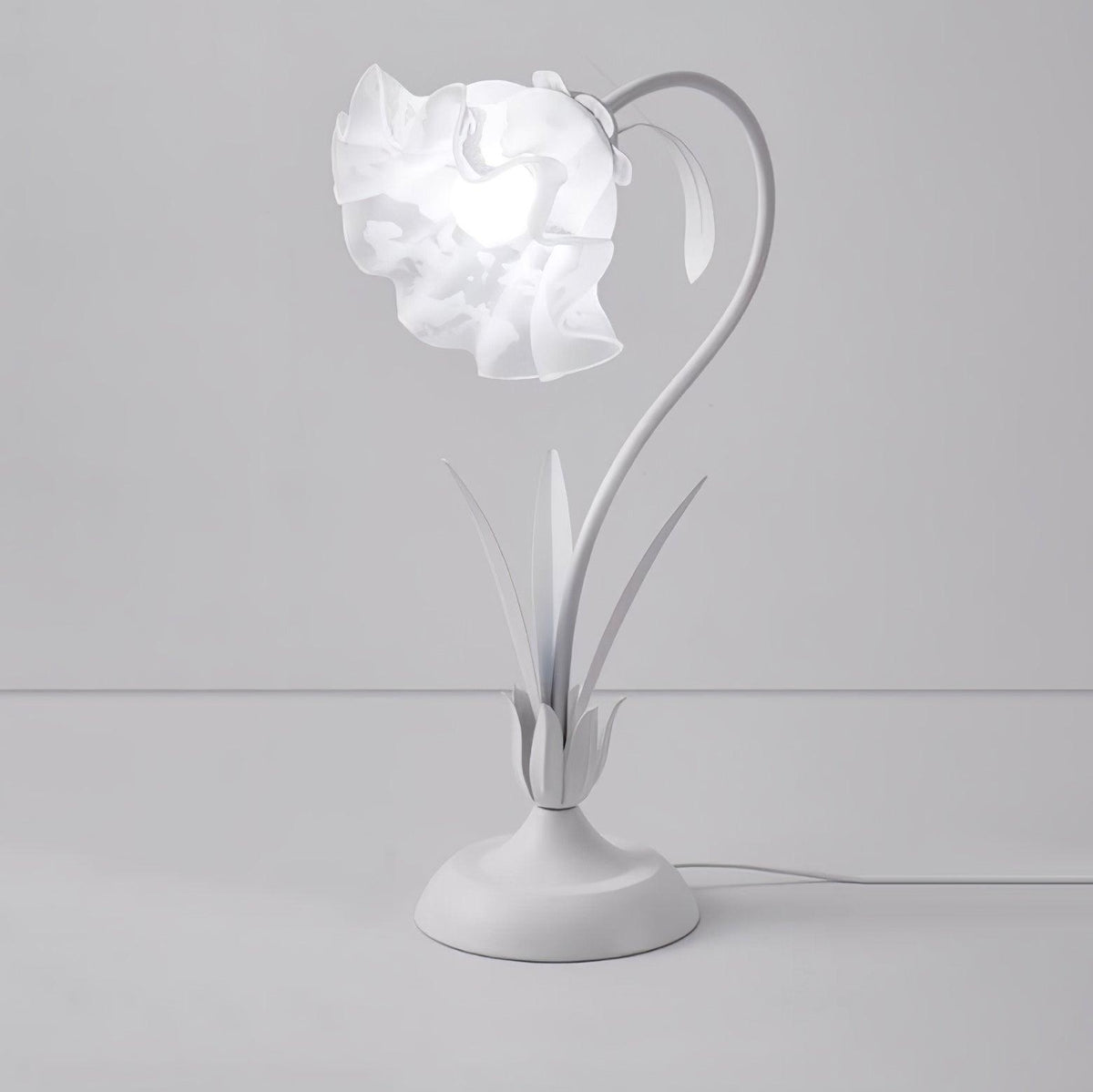 Zorien Lampe de Table en Acrylique à Motif Floral