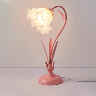Zorien Lampe de Table en Acrylique à Motif Floral