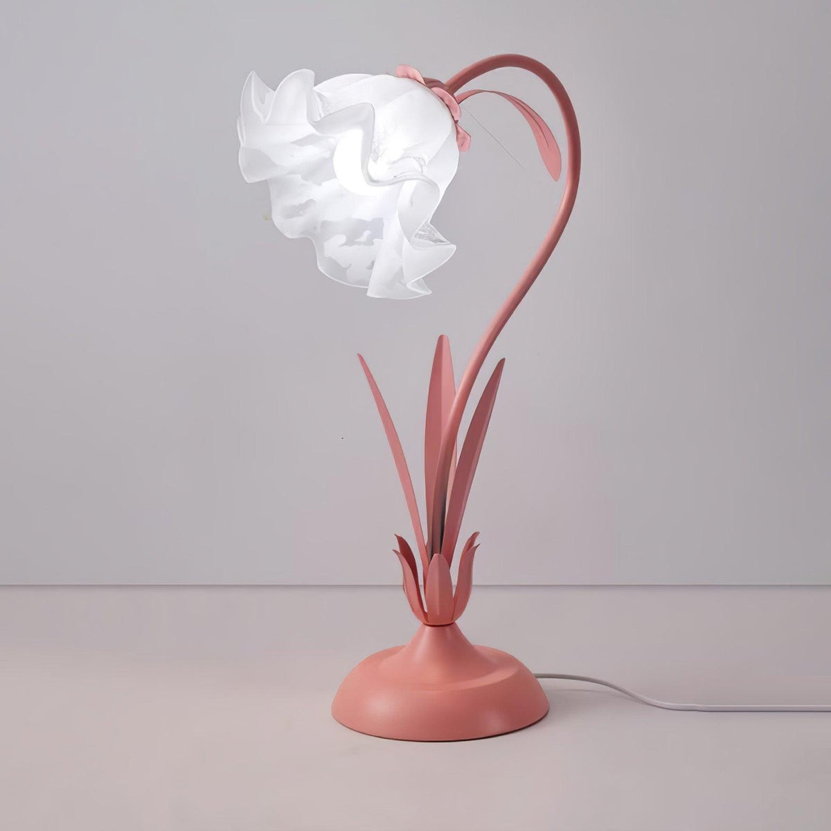 Zorien Lampe de Table en Acrylique à Motif Floral