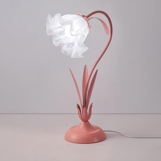 Zorien Lampe de Table en Acrylique à Motif Floral