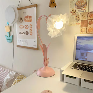 Zorien Lampe de Table en Acrylique à Motif Floral