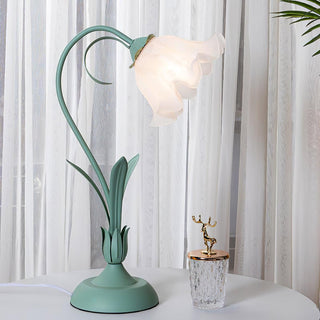 Zorien Lampe de Table en Acrylique à Motif Floral