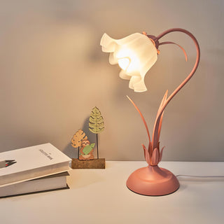Zorien Lampe de Table en Acrylique à Motif Floral