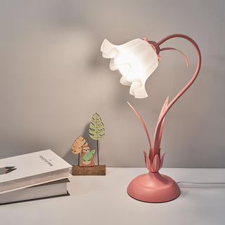 Zorien Lampe de Table en Acrylique à Motif Floral