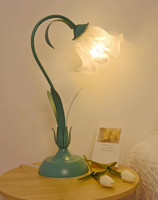 Zorien Lampe de Table en Acrylique à Motif Floral