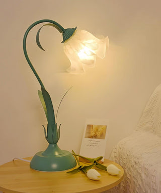 Zorien Lampe de Table en Acrylique à Motif Floral