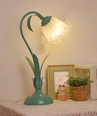 Zorien Lampe de Table en Acrylique à Motif Floral
