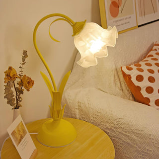 Zorien Lampe de Table en Acrylique à Motif Floral