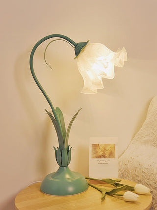 Zorien Lampe de Table en Acrylique à Motif Floral