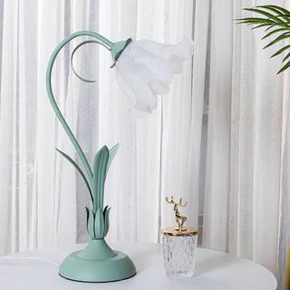 Zorien Lampe de Table en Acrylique à Motif Floral