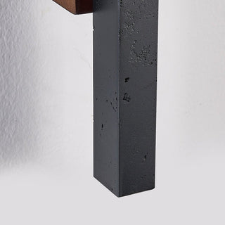 Juna Slim Noir Travertin Applique Murale Linéaire Moderne