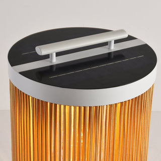 Linden Column Solar Outdoor Lamp-Neutral Decor