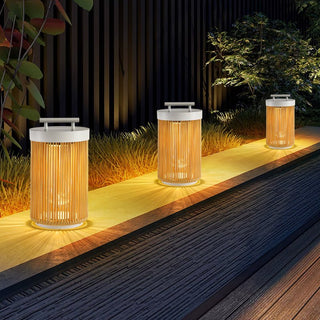 Linden Column Solar Outdoor Lamp-Neutral Decor