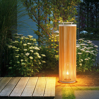 Linden Column Solar Outdoor Lamp-Neutral Decor