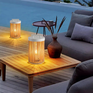 Linden Column Solar Outdoor Lamp-Neutral Decor