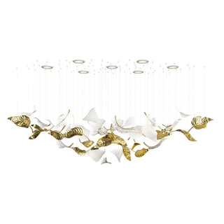 Ornorel Luxueux Verre Pendentif Lumière