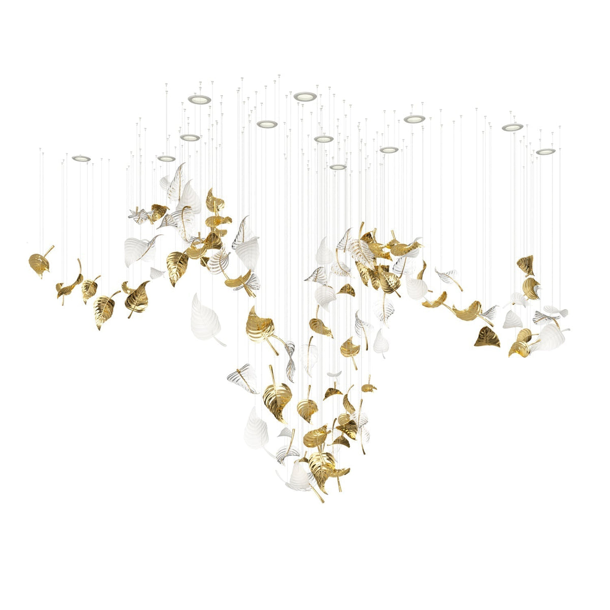 Ornorel Luxueux Verre Pendentif Lumière