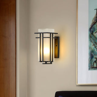 Lustra Lampe Murale Extérieure en Fer Lanterne Rétro-Luire