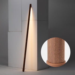 Echo Lampadaire en Bois Moderne Linéaire