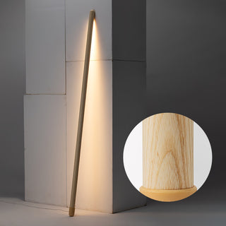 Echo Lampadaire en Bois Moderne Linéaire