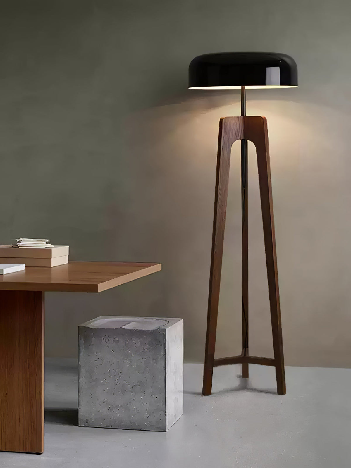 Kovain Lampadaire en Bois Minimaliste