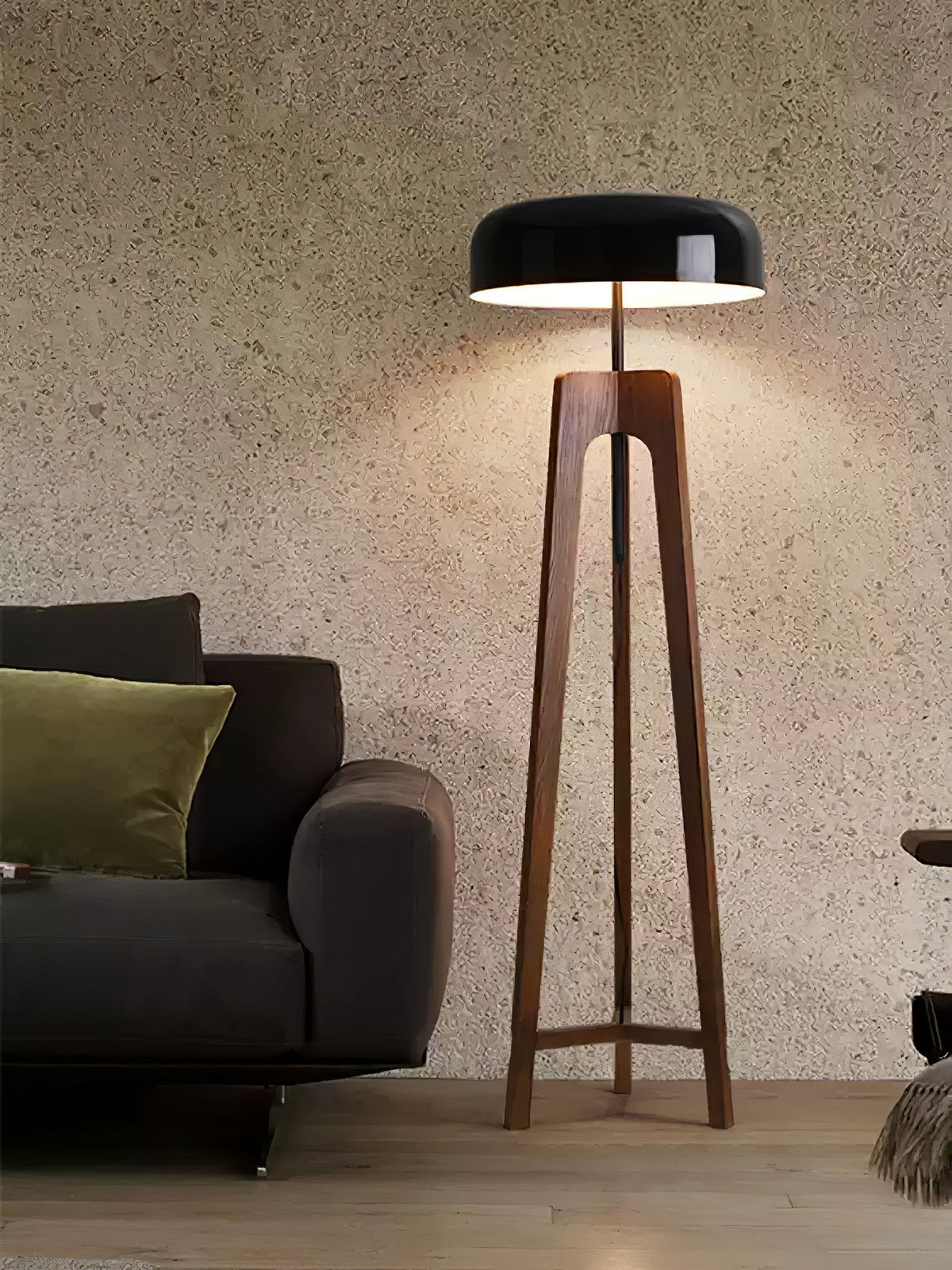 Kovain Lampadaire en Bois Minimaliste