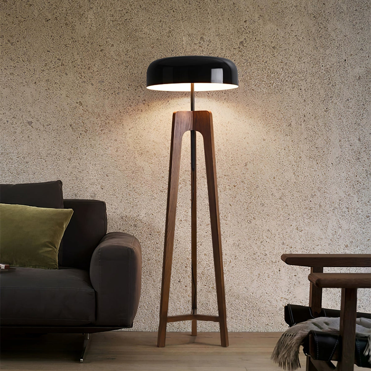 Kovain Lampadaire en Bois Minimaliste