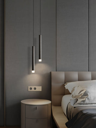 Cetheel Lampe Suspendue Minimaliste en Laiton et Plastique