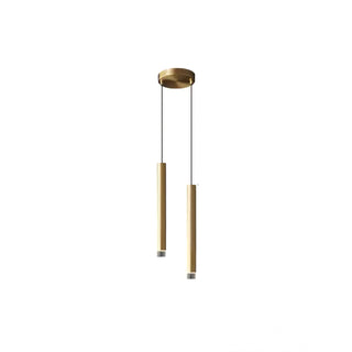 Cetheel Lampe Suspendue Minimaliste en Laiton et Plastique