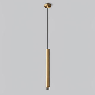 Cetheel Lampe Suspendue Minimaliste en Laiton et Plastique