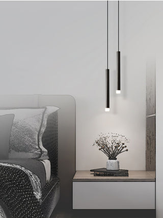 Cetheel Lampe Suspendue Minimaliste en Laiton et Plastique