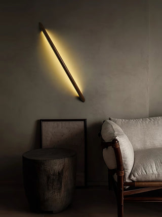 Evvinos Moderne Minimaliste Linéaire Bois Luminaire Mural