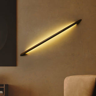 Evvinos Moderne Minimaliste Linéaire Bois Luminaire Mural