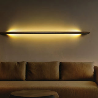Evvinos Moderne Minimaliste Linéaire Bois Luminaire Mural