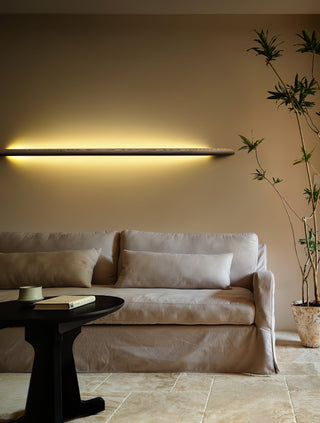 Evvinos Moderne Minimaliste Linéaire Bois Luminaire Mural