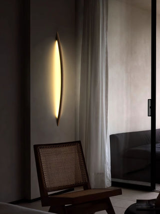 Evvinos Moderne Minimaliste Linéaire Bois Luminaire Mural