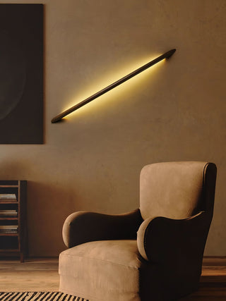 Evvinos Moderne Minimaliste Linéaire Bois Luminaire Mural