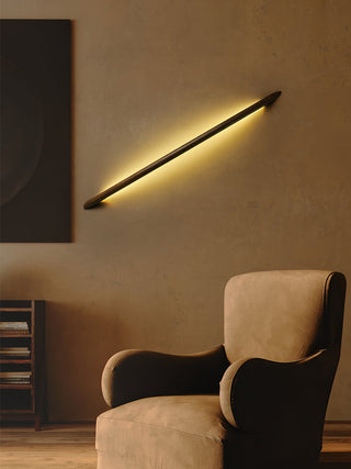 Evvinos Moderne Minimaliste Linéaire Bois Luminaire Mural