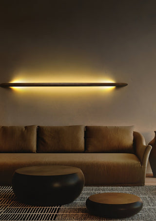 Evvinos Moderne Minimaliste Linéaire Bois Luminaire Mural