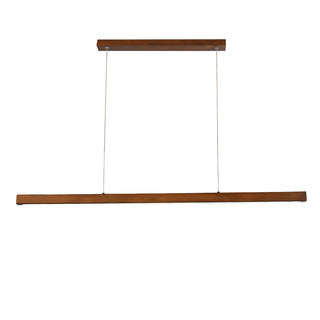 Elowen Suspension linéaire minimaliste en bois-Luire
