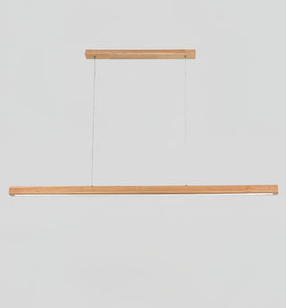 Elowen Suspension linéaire minimaliste en bois-Luire