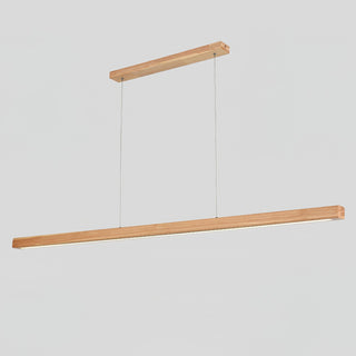 Elowen Suspension linéaire minimaliste en bois-Luire