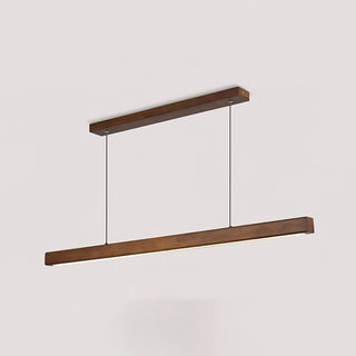 Elowen Suspension linéaire minimaliste en bois-Luire