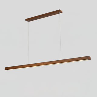 Elowen Suspension linéaire minimaliste en bois-Luire