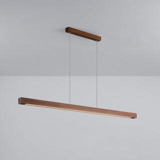 Elowen Suspension linéaire minimaliste en bois-Luire