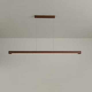 Elowen Suspension linéaire minimaliste en bois-Luire
