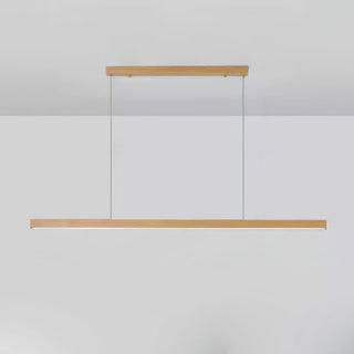 Elowen Suspension linéaire minimaliste en bois-Luire
