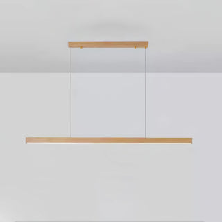 Elowen Suspension linéaire minimaliste en bois-Luire