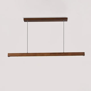 Elowen Suspension linéaire minimaliste en bois-Luire