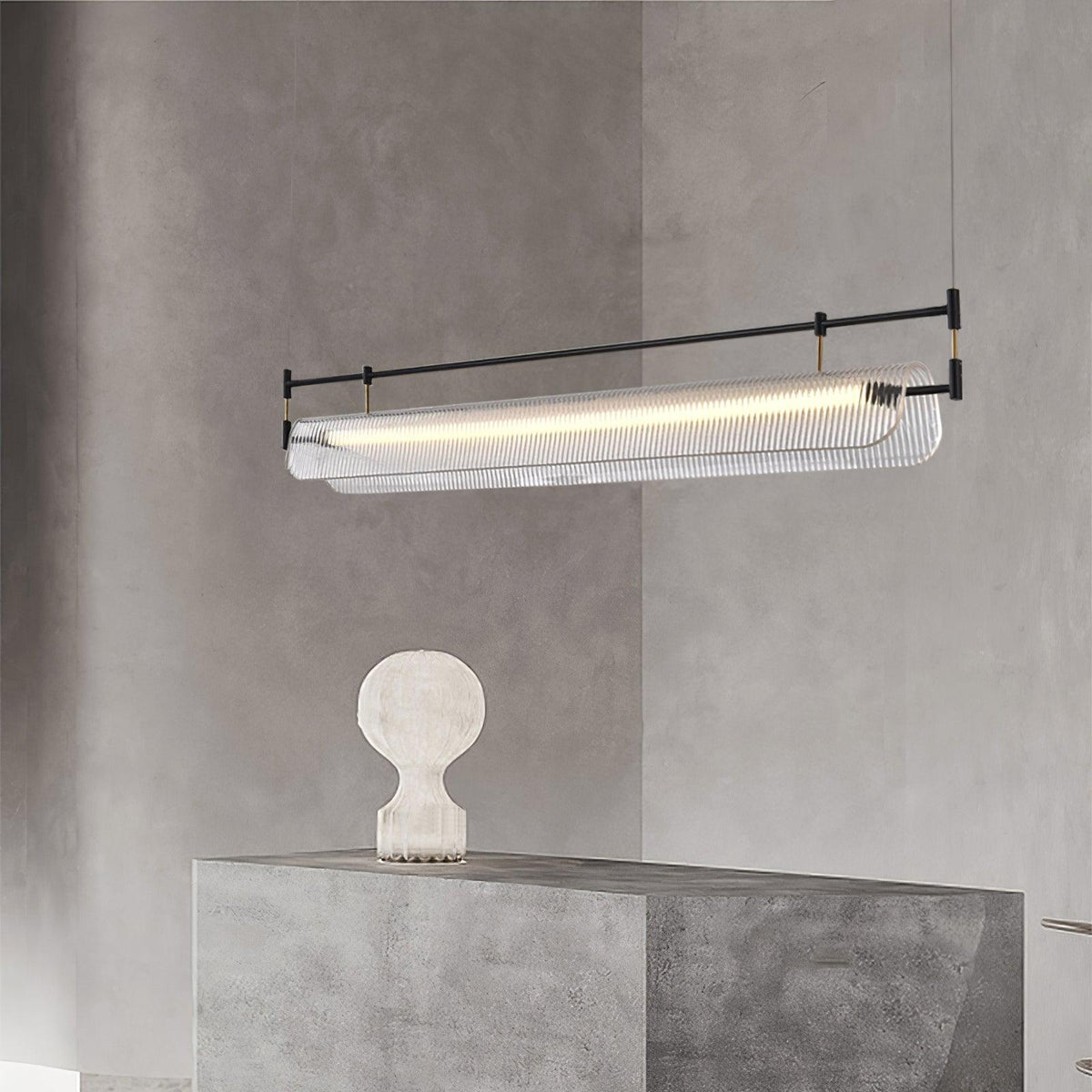 Zorista Lustre Linéaire en Acrylique Long